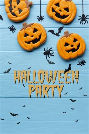 万圣节海报背景竖版PSD素材